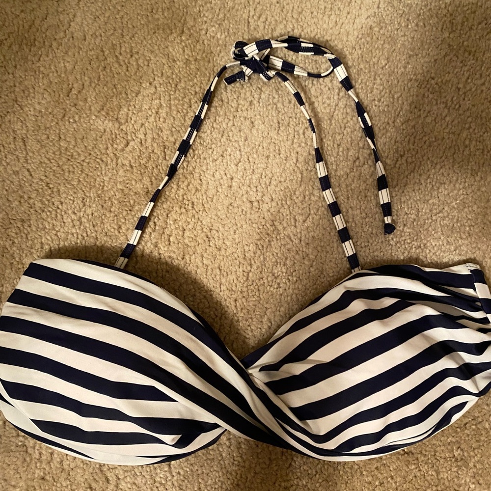 Striped Bikini Halter Top